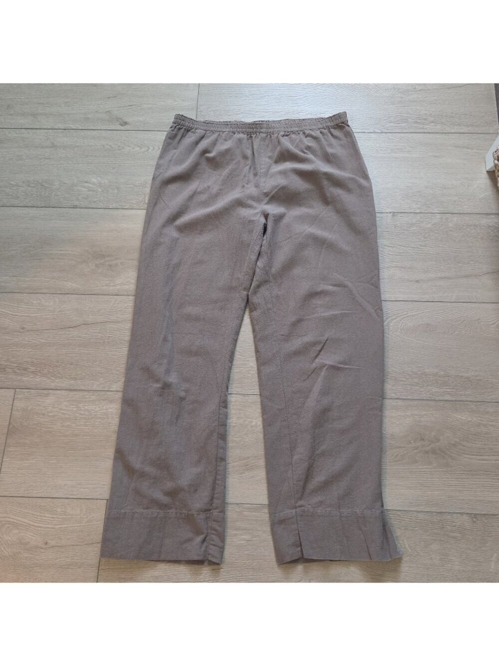 Soft Surroundings Brown Cotton Pull-On Lounge Pants Womens Large 34x30